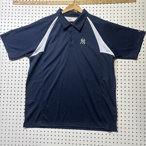 New York Yankees Men's XL Polo Trufan Blue TF 196